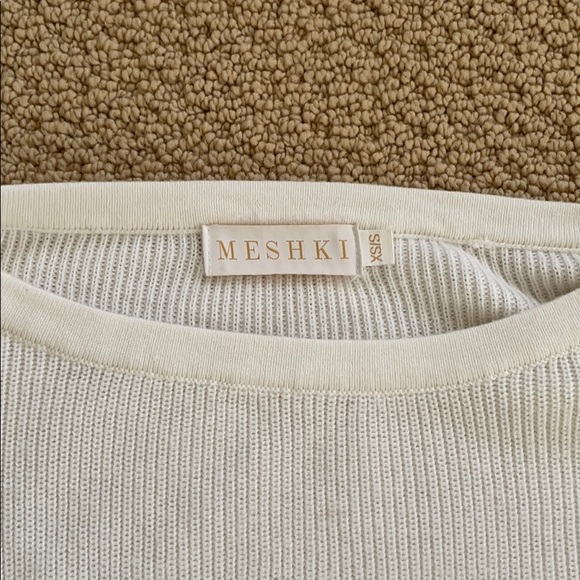 Meshki Crystal Cropped Knitted Sweater - Picture 3 of 4